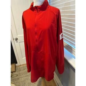 Large Adidas Climalite Pullover Men's Red top